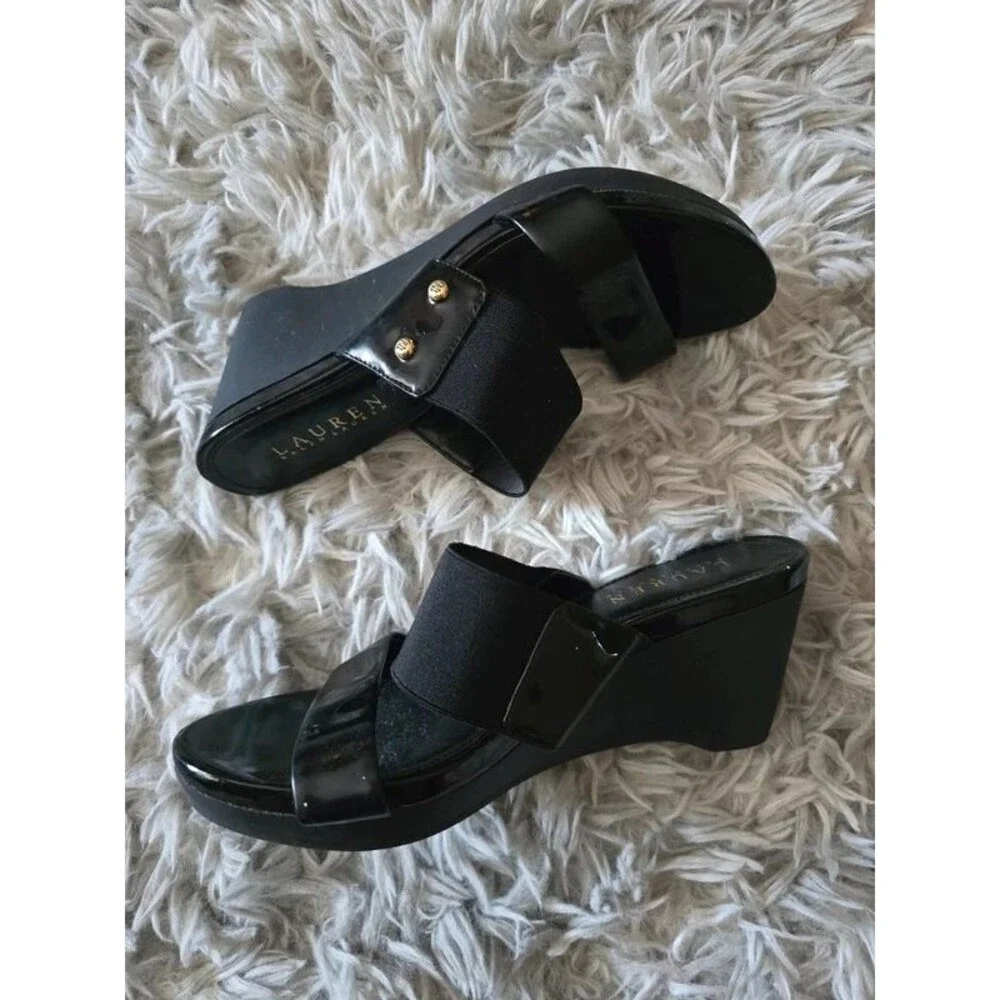 Lauren Ralph Lauren Wedge Sandals - Size 6